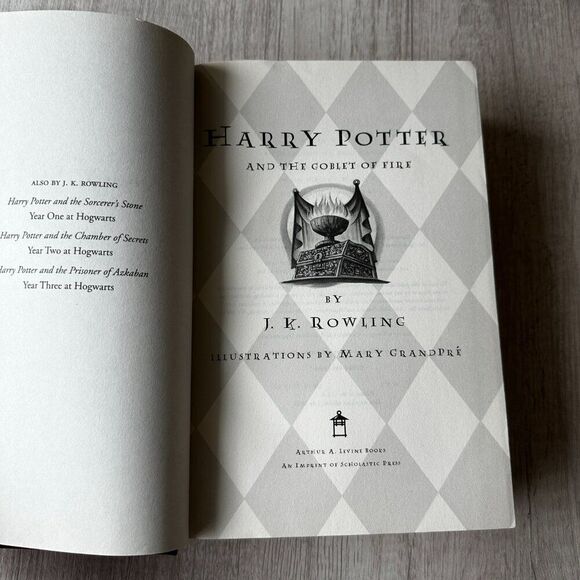 Hardcover Book Harry Potter and the Goblet of Fire J K Rowling First American Ed - Picture 11 of 12